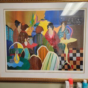 Busy Cafe Seriolithograph By Tarkay